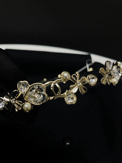 CHANEL 22S rhinestone princess headband