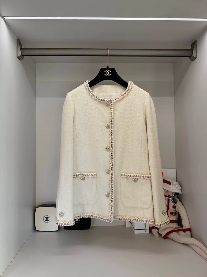 Chanel 26C light yellow ecru Jacket