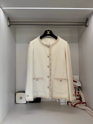 Chanel 26C light yellow ecru Jacket