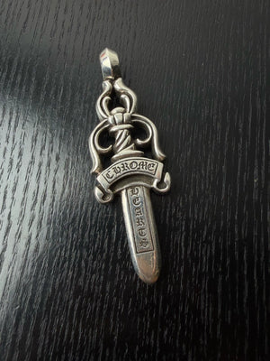 Chrome Hearts sterling silver large sword pendant