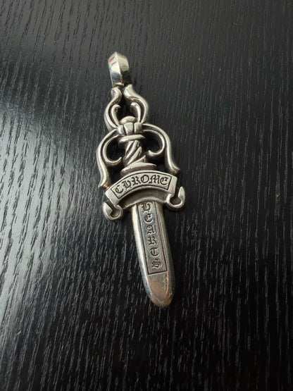 Chrome Hearts sterling silver large sword pendant