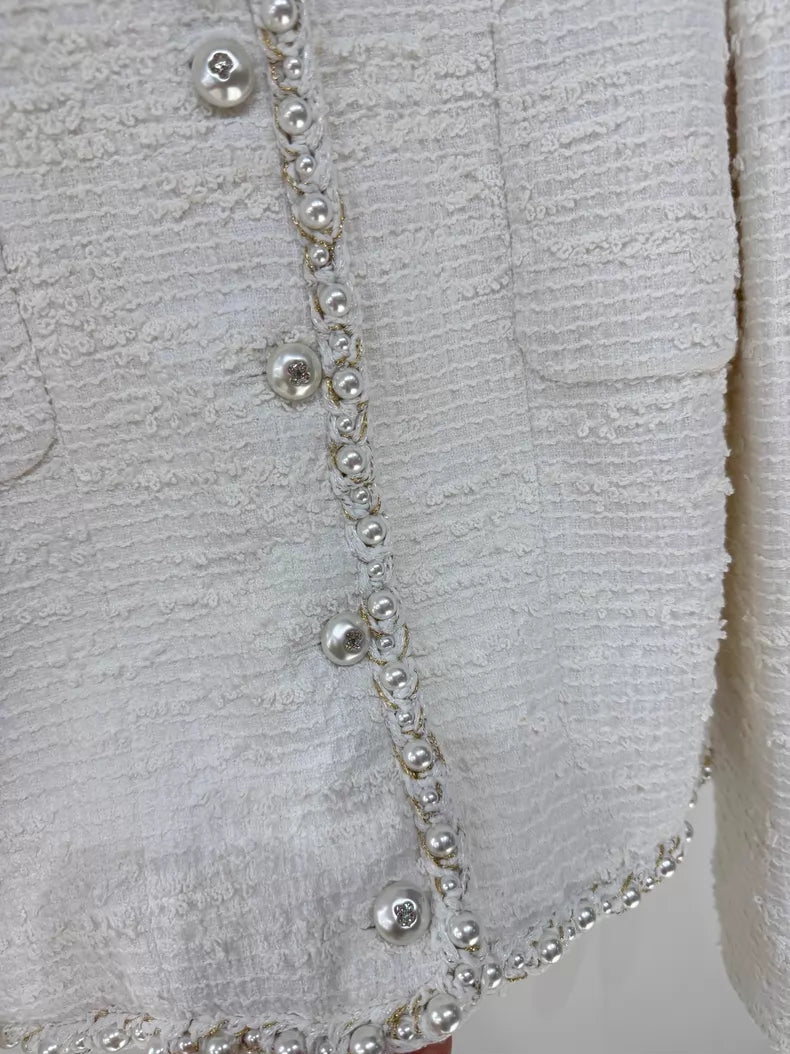 Chanel 25P White Jacket