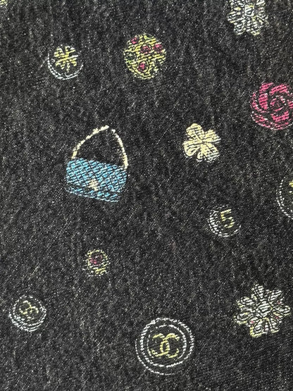 Chanel 25B black grey trousers