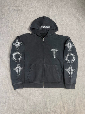 Chrome Hearts Limited Edition Friends & Family Washed Zip-Up Hoodie