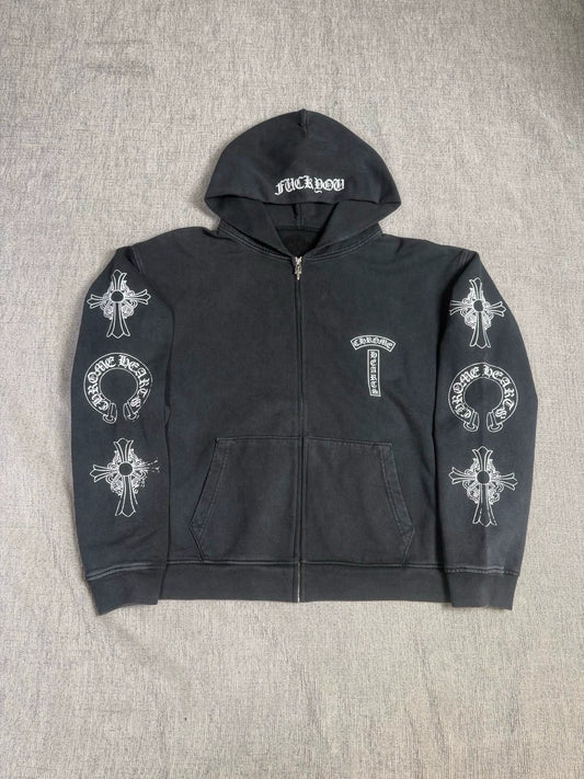 Chrome Hearts Limited Edition Friends & Family Washed Zip-Up Hoodie