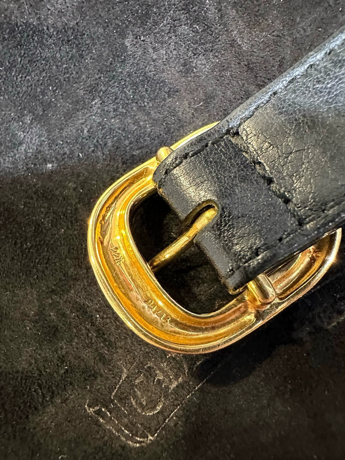 Chrome Hearts 22k gold belt with full diamond buckle