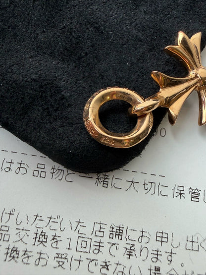 Chrome Hearts 22k gold Tiny Cross pendant
