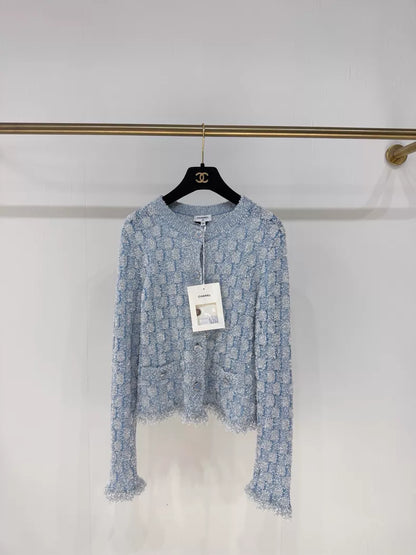 Chanel 26c blue cardigan