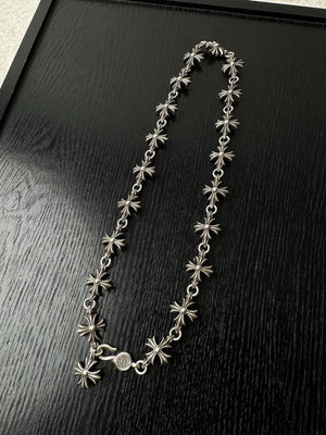 Chrome Hearts Sterling Silver Plus Cross Necklace