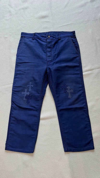 Chrome Hearts light wash cargo Pants