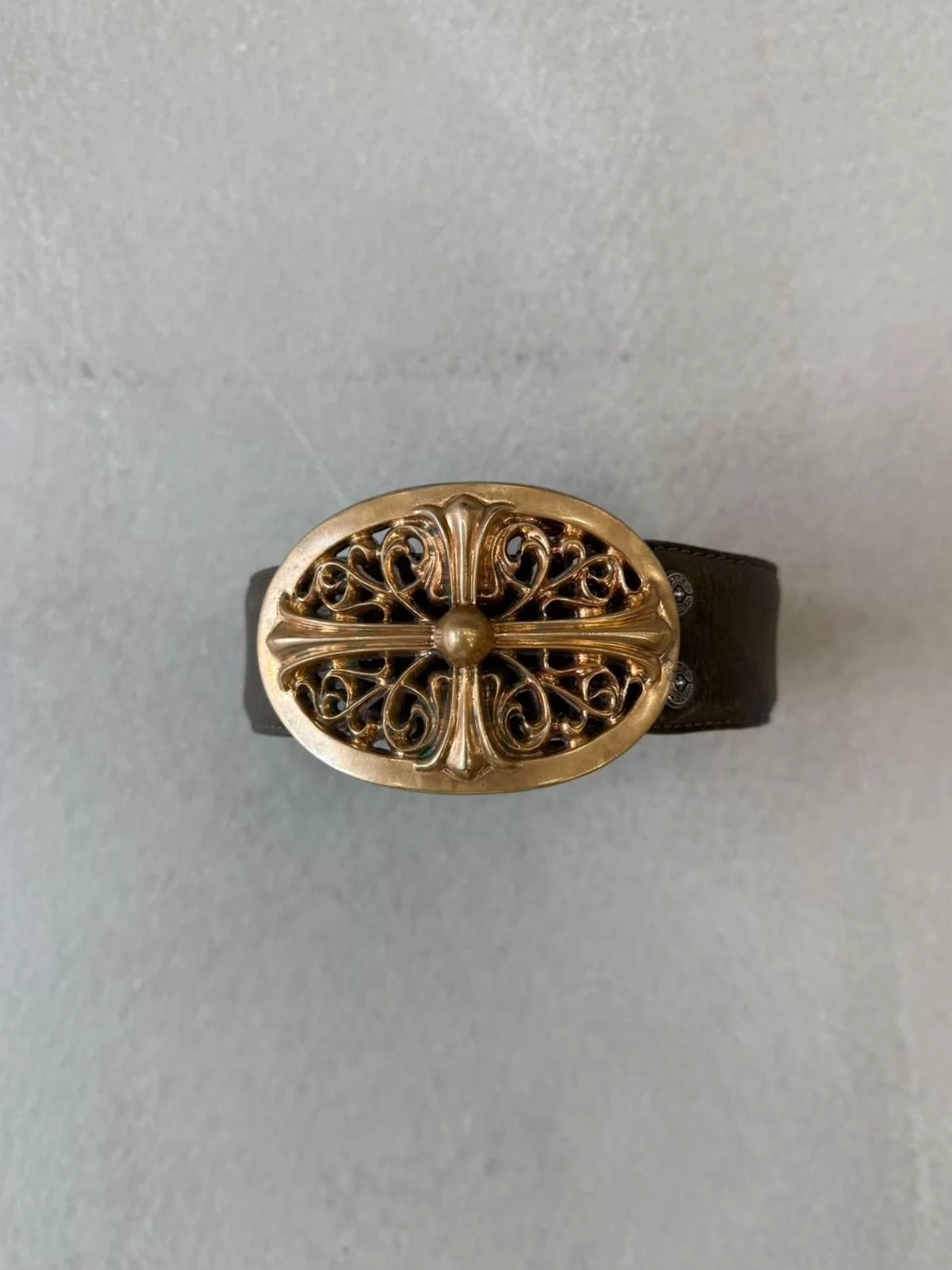 Chrome Hearts Brass Keeper Belt