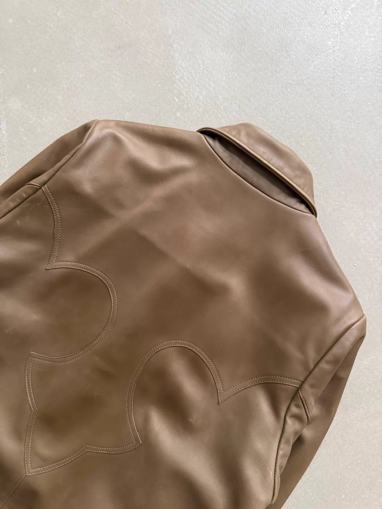 Chrome Hearts Fleur Flame-Patterned Zipper Leather Jacket