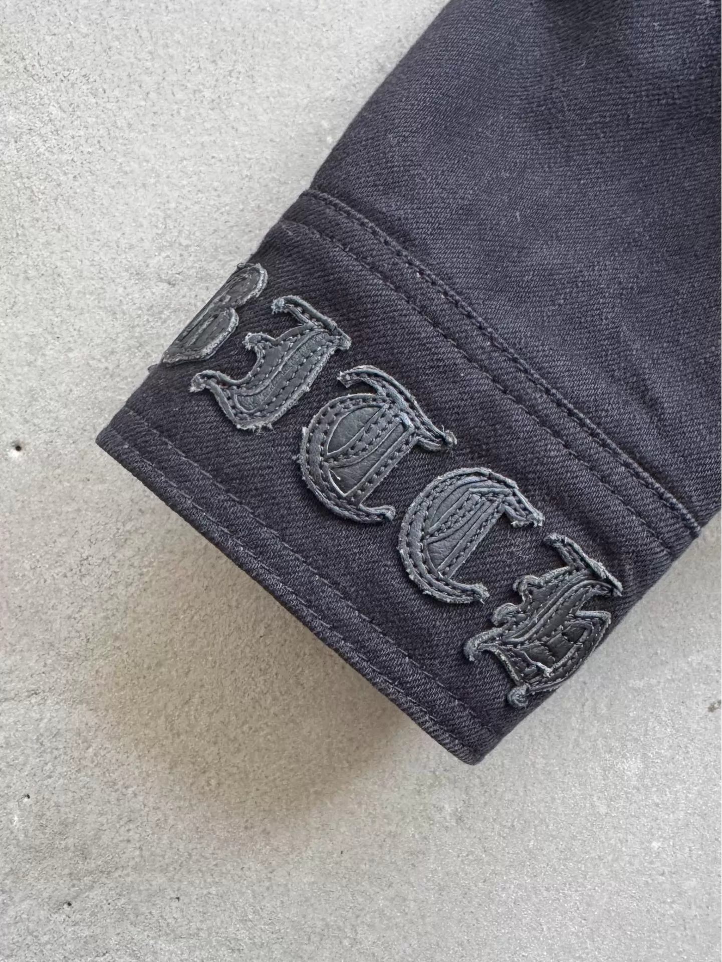 Chrome Hearts Rolling Stones tongue and "Bitch" patch Jacket