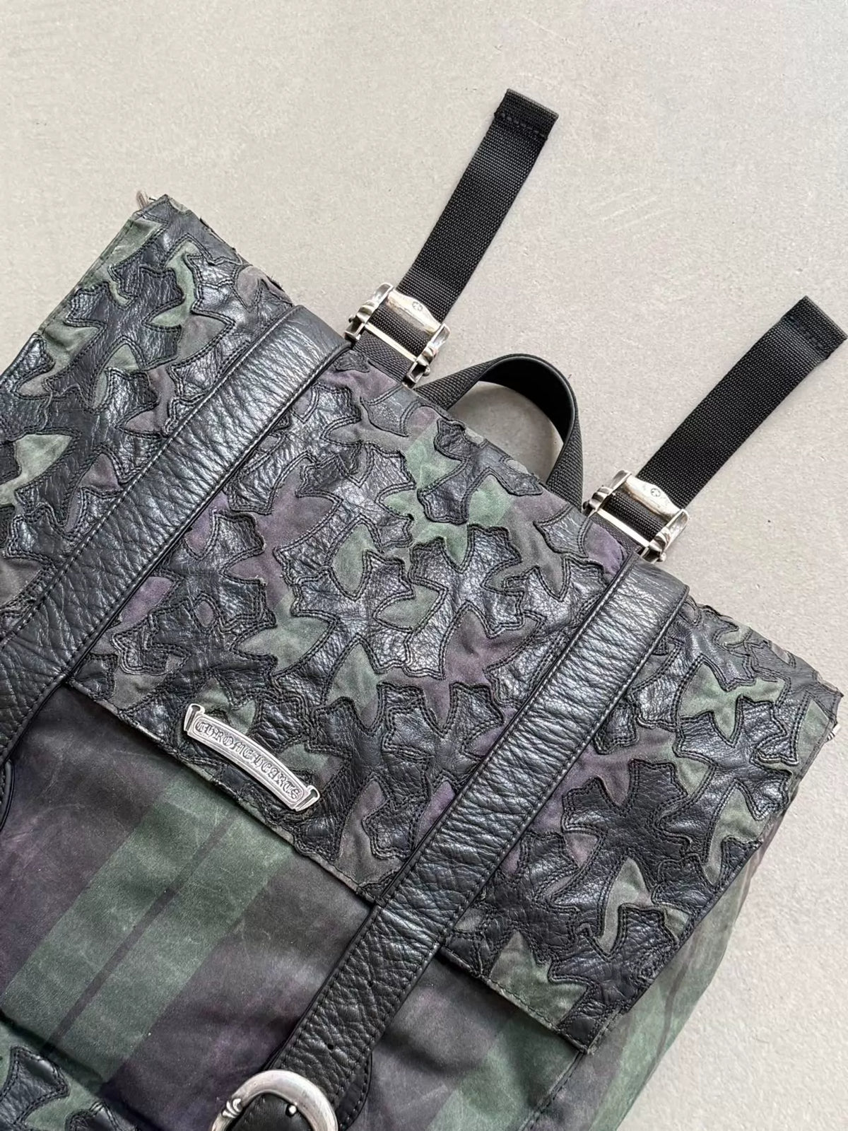 Chrome Hearts Cross-Patterned Check Backpack