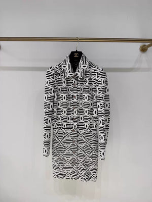 Chanel 24S Black and White Jacket