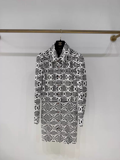 Chanel 24S Black and White Jacket