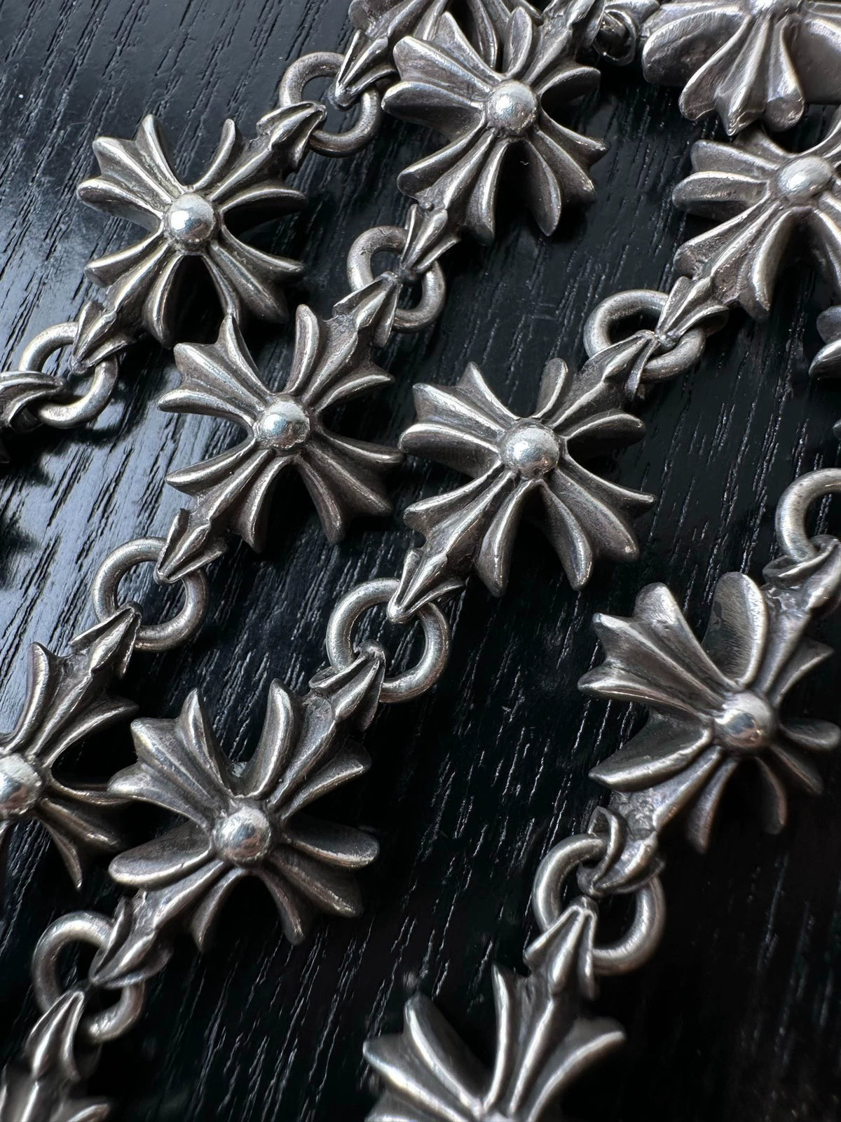 Chrome Hearts Sterling Silver Plus Cross Necklace