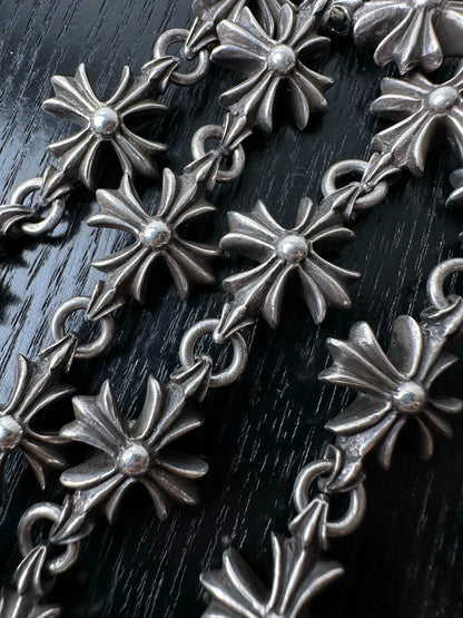Chrome Hearts Sterling Silver Plus Cross Necklace