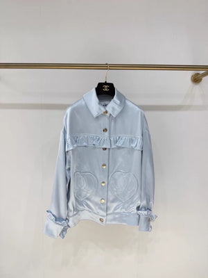 Chanel 25B baby blue shirt