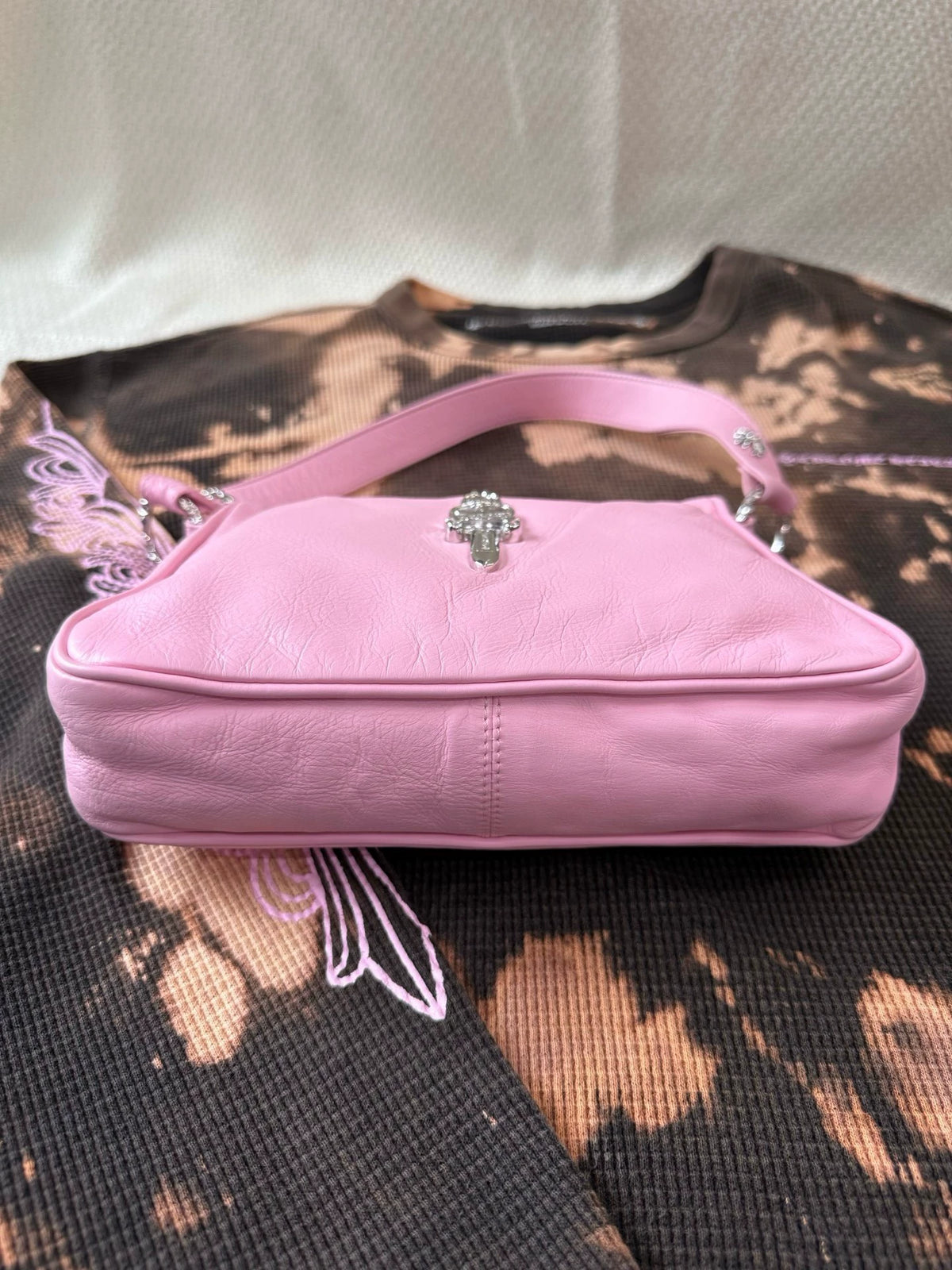 Chrome Hearts pink shoulder bag