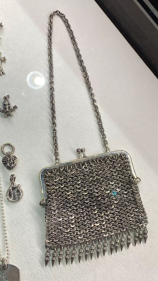 Chrome Hearts Paris exclusive all-silver Shoulder Bag