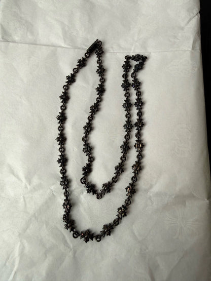 Chrome Hearts Sterling Silver Tiny E Necklace