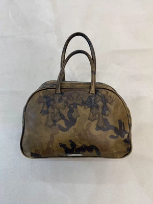 Chrome Hearts Camouflage Multi-Cross Patchwork Large Bowling Bag
