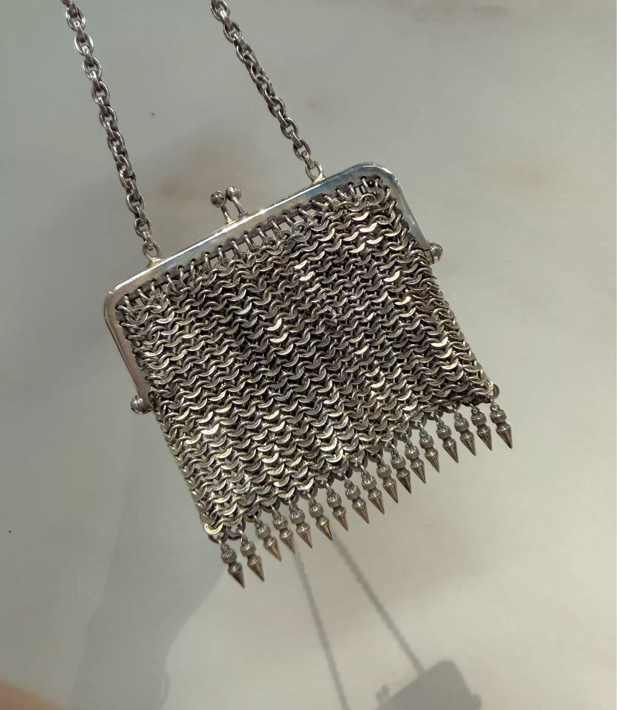 Chrome Hearts Paris exclusive all-silver Shoulder Bag