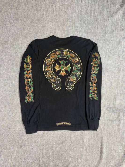 Chrome Hearts horseshoe long-sleeved shirt