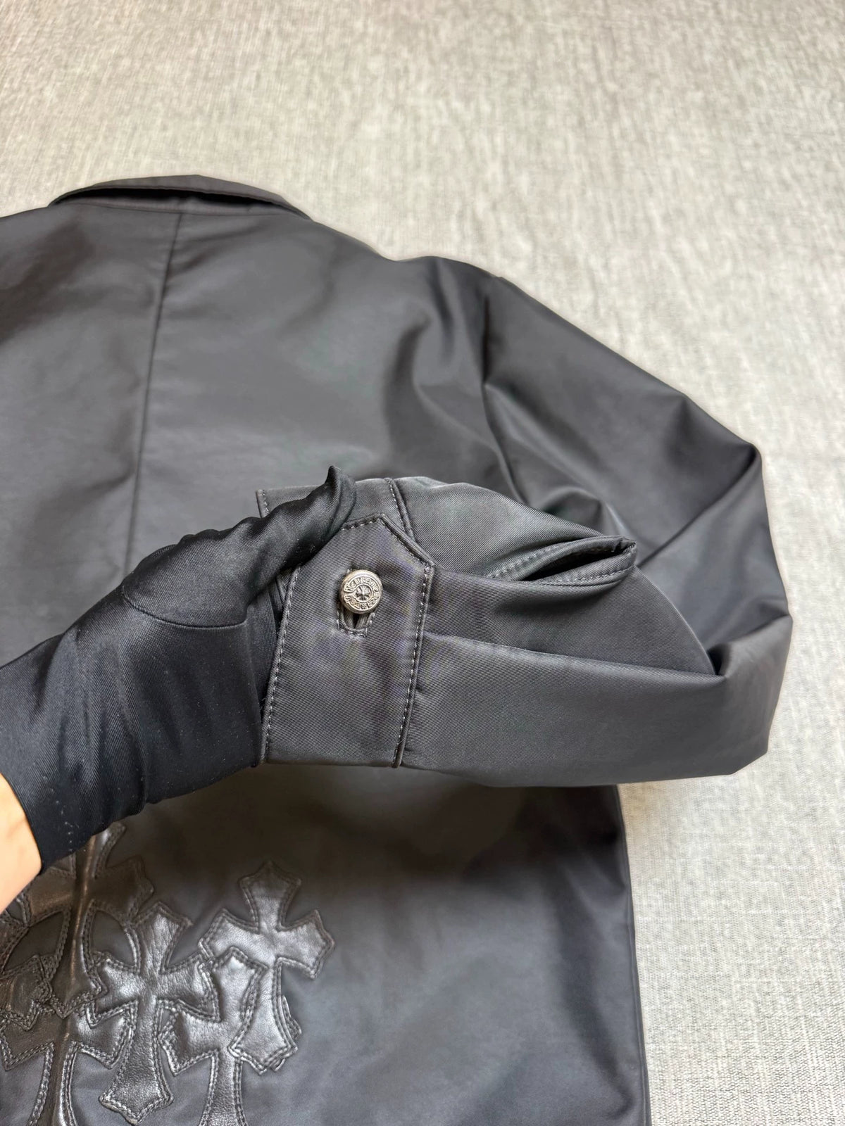 Chrome Hearts Nylon Jacket with Back Cross Patches
