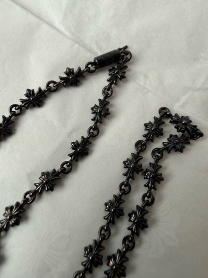 Chrome Hearts Sterling Silver Tiny E Necklace