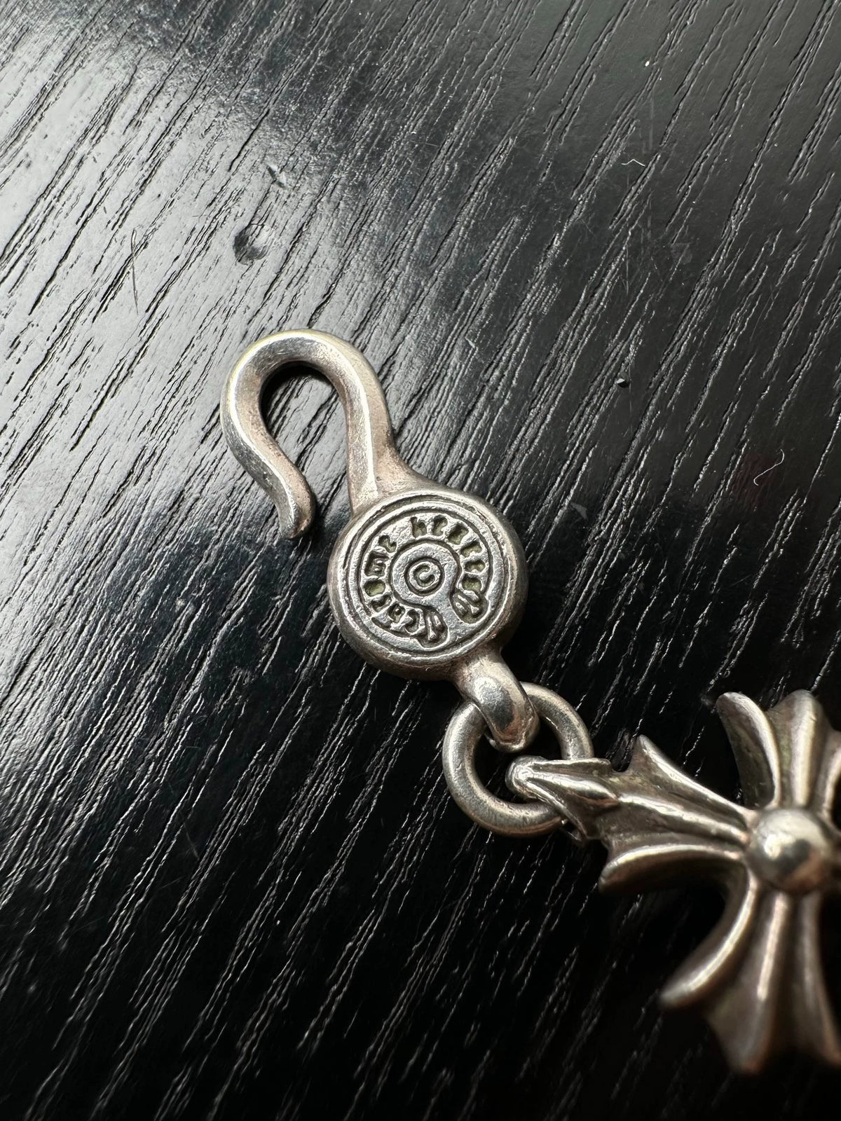 Chrome Hearts Sterling Silver Plus Cross Necklace