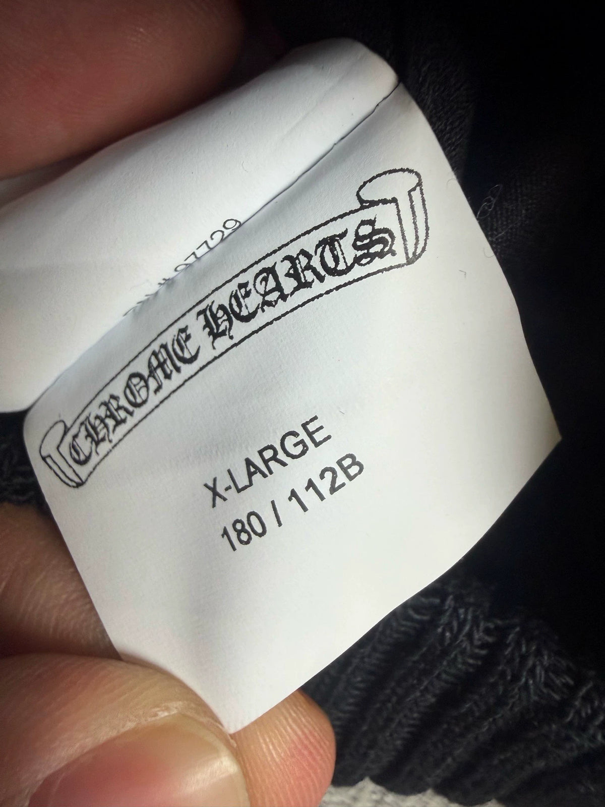 Chrome Hearts leather baseball jacket