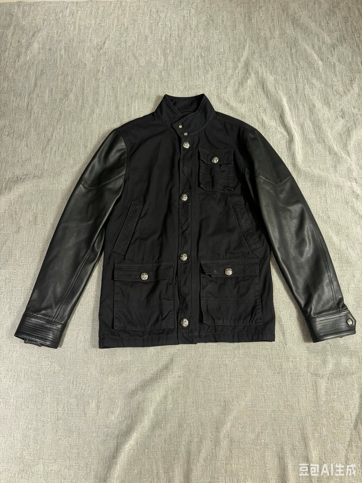 Chrome Hearts lambskin and leather-sleeved M65 Jacket