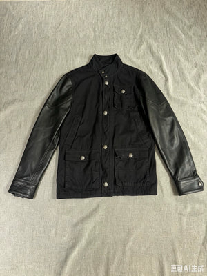 Chrome Hearts lambskin and leather-sleeved M65 Jacket