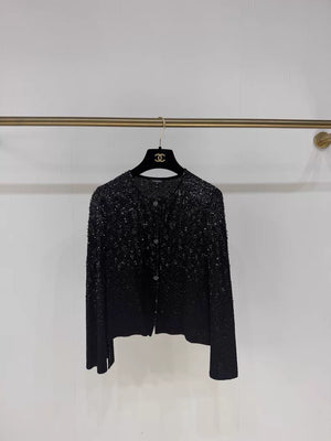 Chanel 25P black cardigan