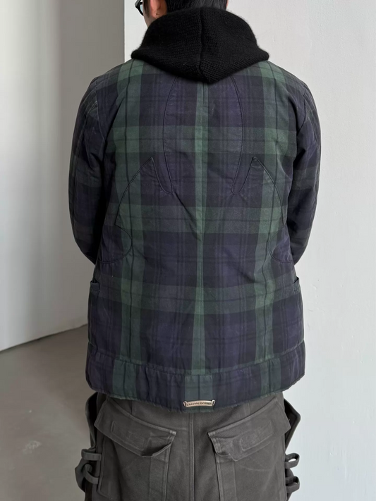 Chrome Hearts double-breasted silver-buttoned Coat