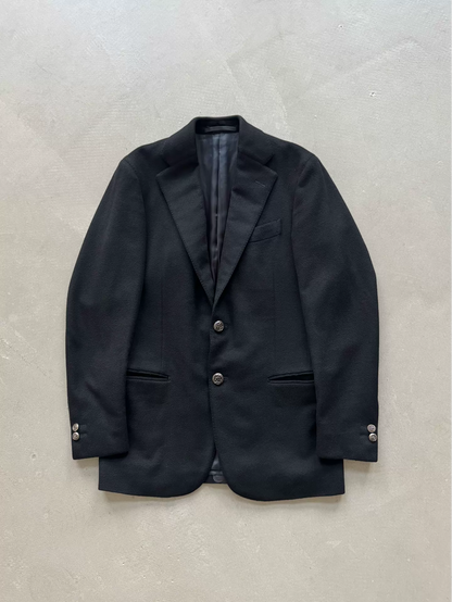 Chrome Hearts Iris Flower Appliqué Cashmere Suit with Silver Buttons