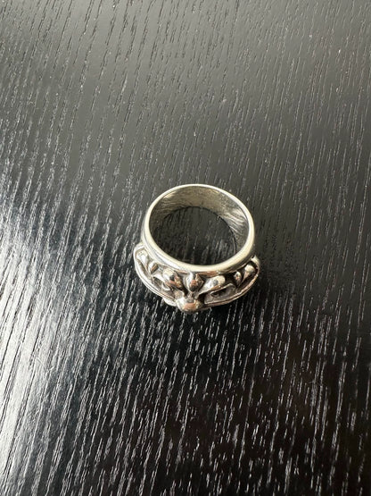 Chrome Hearts Sterling Silver Keep Guardian Wide Ring