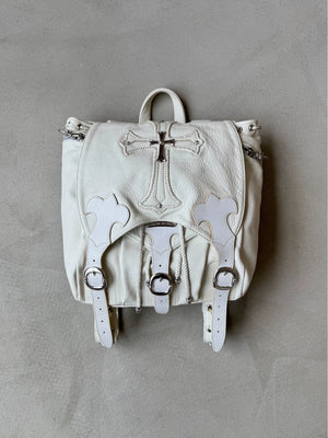 Chrome Hearts White Cross Patchback Backpack