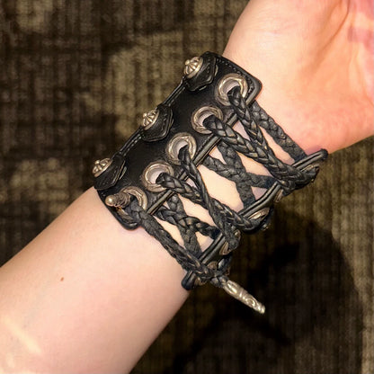 Chrome Hearts Cross Silver Strap Wristband/Bracelet