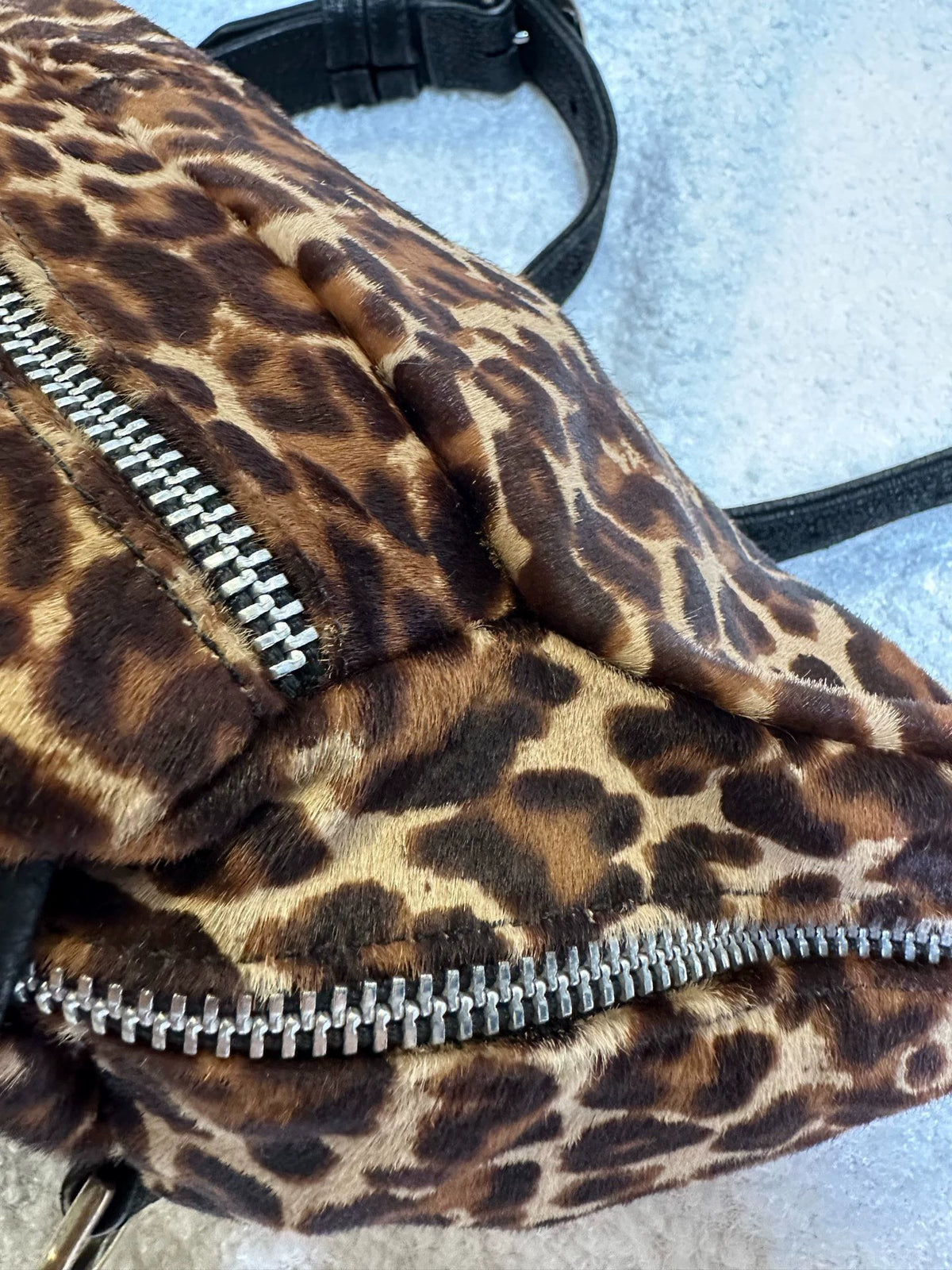 Chrome Hearts leopard print large fanny pack