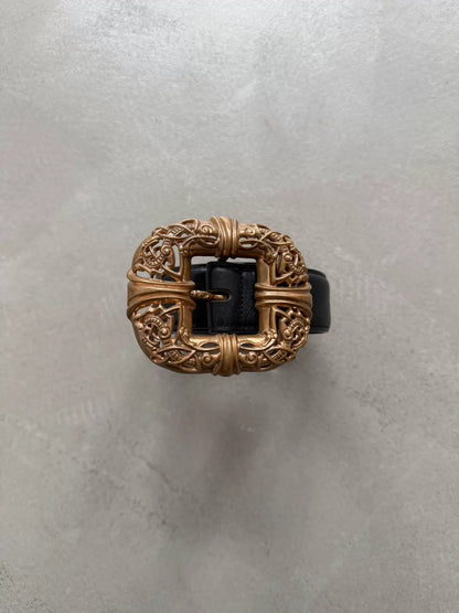 Chrome Hearts Oversized Double-Headed Celtic Brass Belt