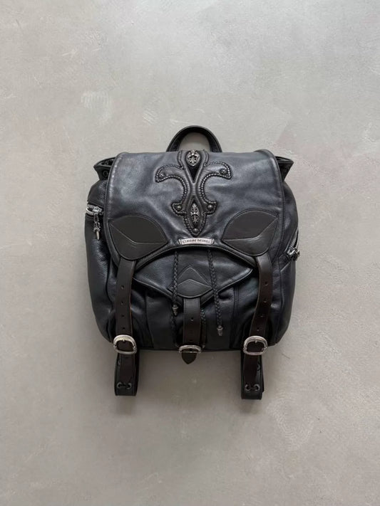 Chrome Hearts Iris Silver Embroidered Backpack