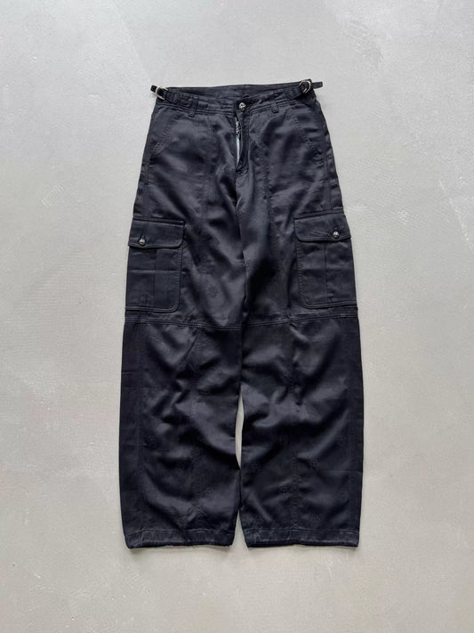 Chrome Hearts all-over print vine and sword patterned silk Cargo Pants