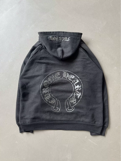 Chrome Hearts Horseshoe Waffle-Lined Hoodie