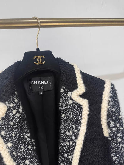 Chanel 19K Black Tweed Jacket