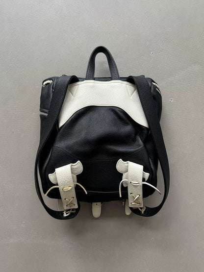 Chrome Hearts Black and White Color Block Backpack