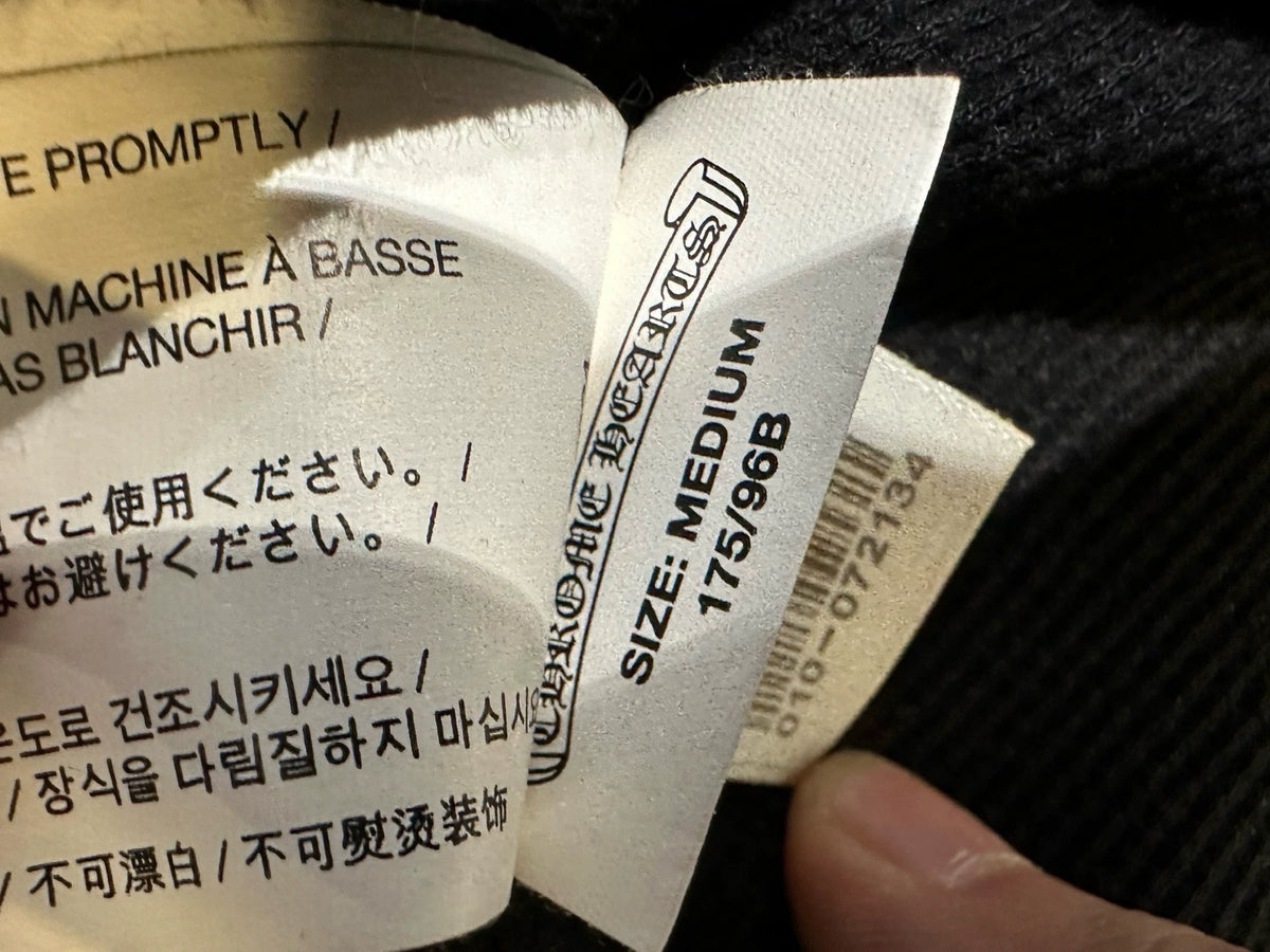 Chrome Hearts black zip-up hoodie