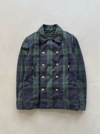 Chrome Hearts double-breasted silver-buttoned Coat